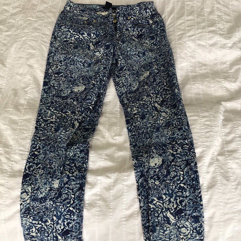 H&M Blue Patterned Pants